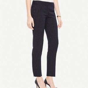 Ann Taylor Pinstripe Ankle Pants - Kate Fit